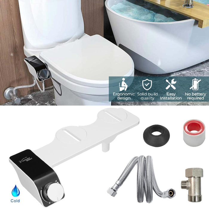 SBSM Bidet Toilet Seat Dual Nozzles Bidet Spray Cold Water Toilet Bidet Sprayer