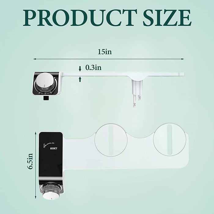 SBSM Bidet Toilet Seat Dual Nozzles Bidet Spray Cold Water Toilet Bidet Sprayer