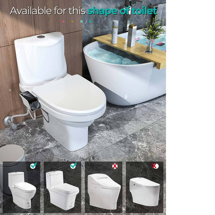 SBSM Bidet Toilet Seat Dual Nozzles Bidet Spray Cold Water Toilet Bidet Sprayer