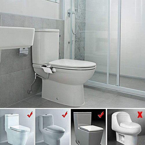 SBSM Bidet Toilet Seat Dual Nozzles Bidet Spray Cold Water Toilet Bidet Sprayer
