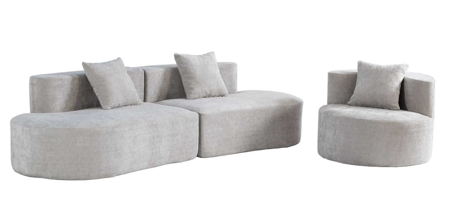 The Curved Modular 3-Seater: Your Go-To Sofa for Relaxation