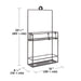 Isalbi Umbra Cubiko Shower Caddy Black