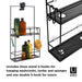 Isalbi Umbra Cubiko Shower Caddy Black