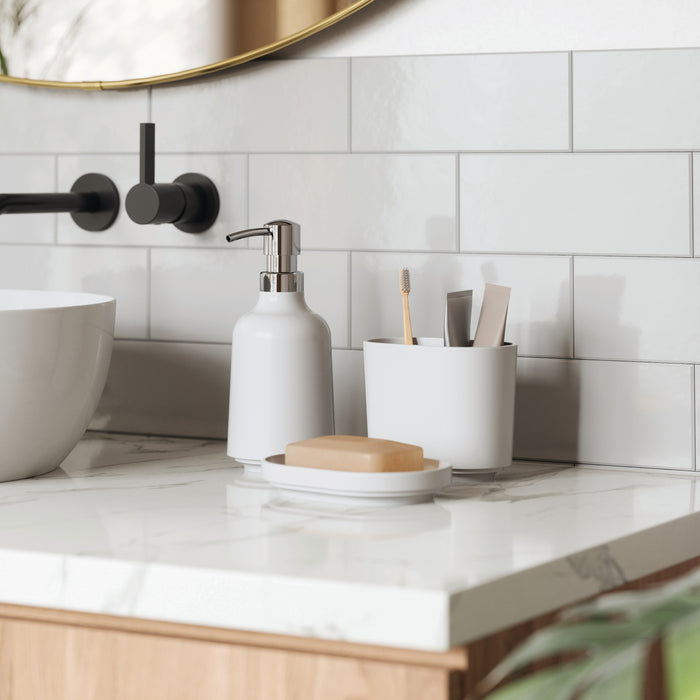 Umbra Step Toothbrush Holder White