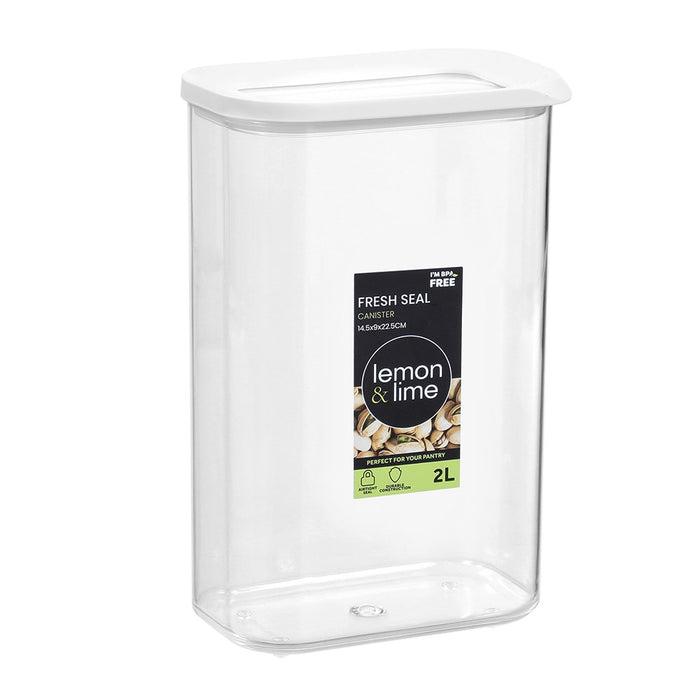 Lemon & Lime FRESH SEAL CANISTER 2L 14.5X9X22.5CM
