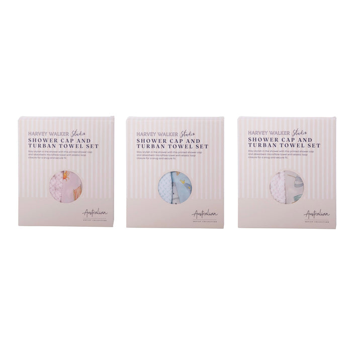 The Australian Collection Shower Cap & Turban - Sylvia Harvey Walker