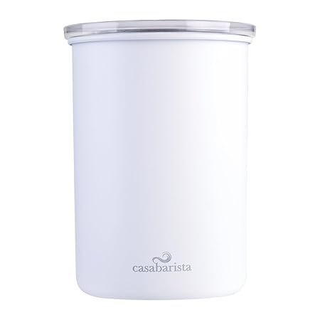 S/S VACUUM COFFEE CANISTER 1.3L WHITE