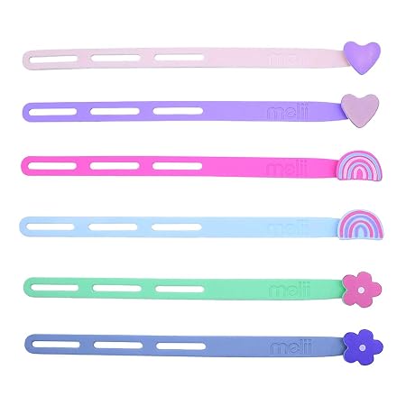 SILICONE WRAP BANDS (FLOWER - HEART - RAINBOW)