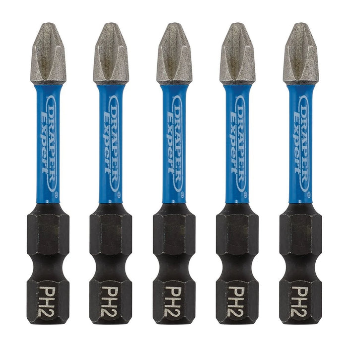 Draper 2Pc 50mm No2 Cross Slot Screwdriver Bit