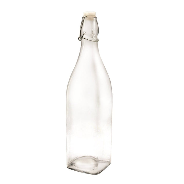 Lemon & Lime GLASS WATER BOTTLE 1L 32.5CM X 8CM