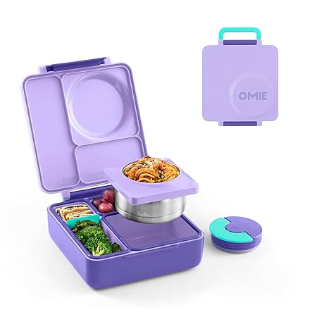 OMIEBOX HOT & COLD BENTO BOX PURPLE PLUM