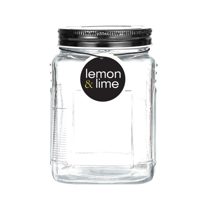 Lemon & Lime ASCOT GLASS JAR 800ML