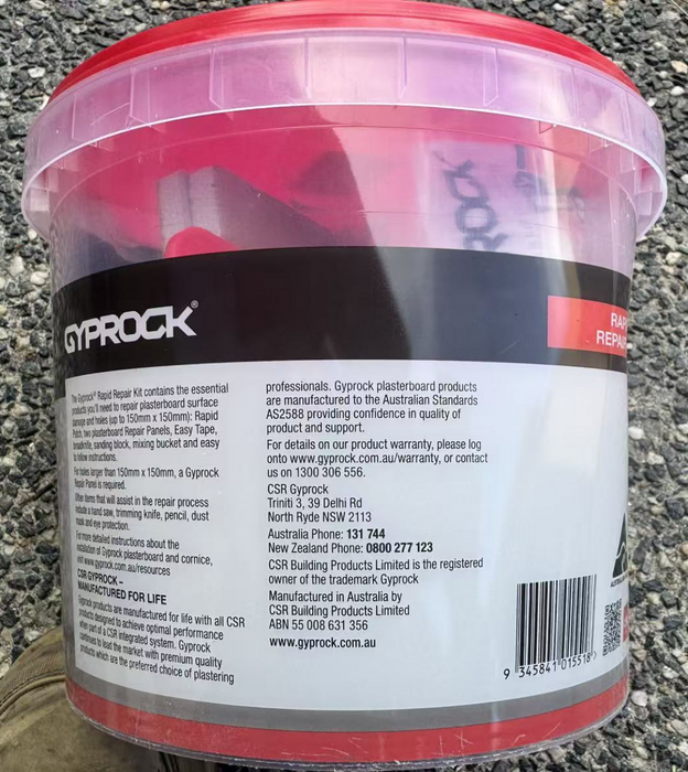 Gyprock Rapid Plaster Repair Kit – The Professional's Choice for Fast, Seamless Wall Repairs