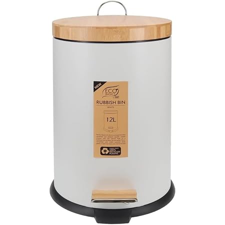 Eco Basics Rubbish Bin 12L - White