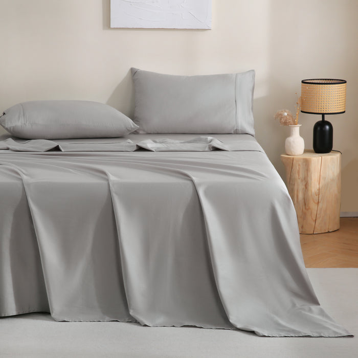 Premium Comfort Hotel Soft 4Pcs Flat Fitted Sheet Set Bedding set Single/Double/Queen/King