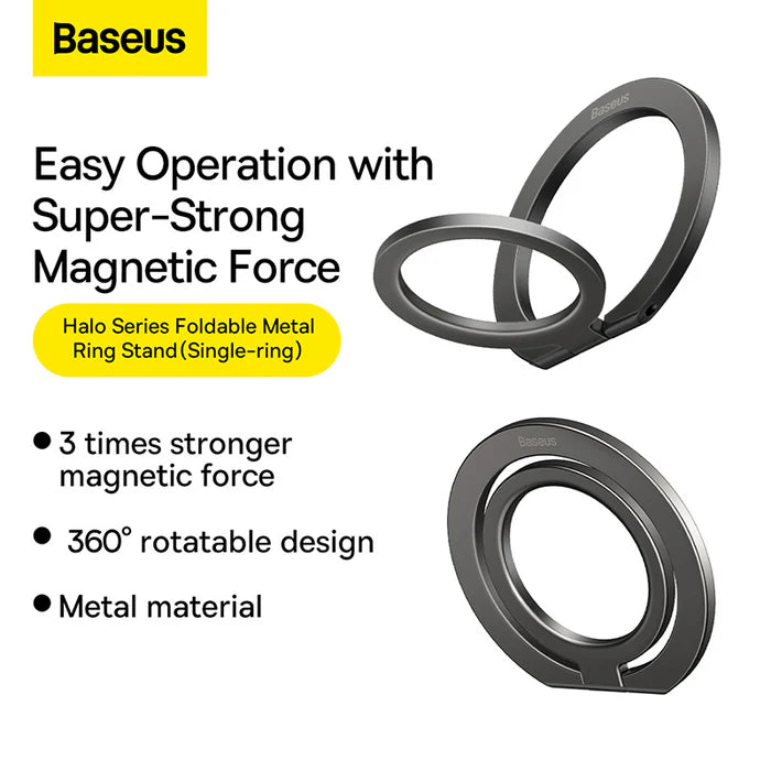 Baseus Halo Series Foldable Metal Ring Stand (Single-ring)