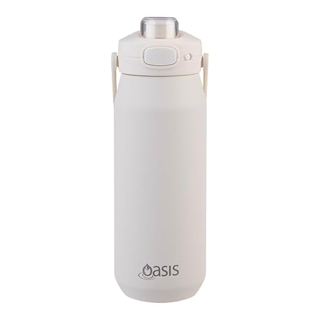 CERAMIC LINED S/S T/WALL INS. BOTTLE W/QUICK RELEASE 750ML ALABASTER