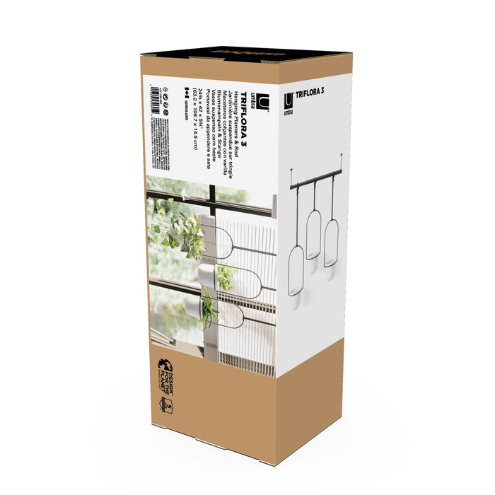 NSIMG-SHA256:f805aed95b7e40ab2071b401b174bca37fa109c3bcbf2e2008933be846a04721 · Isalbi Umbra Triflora Hanging Planter White & Black