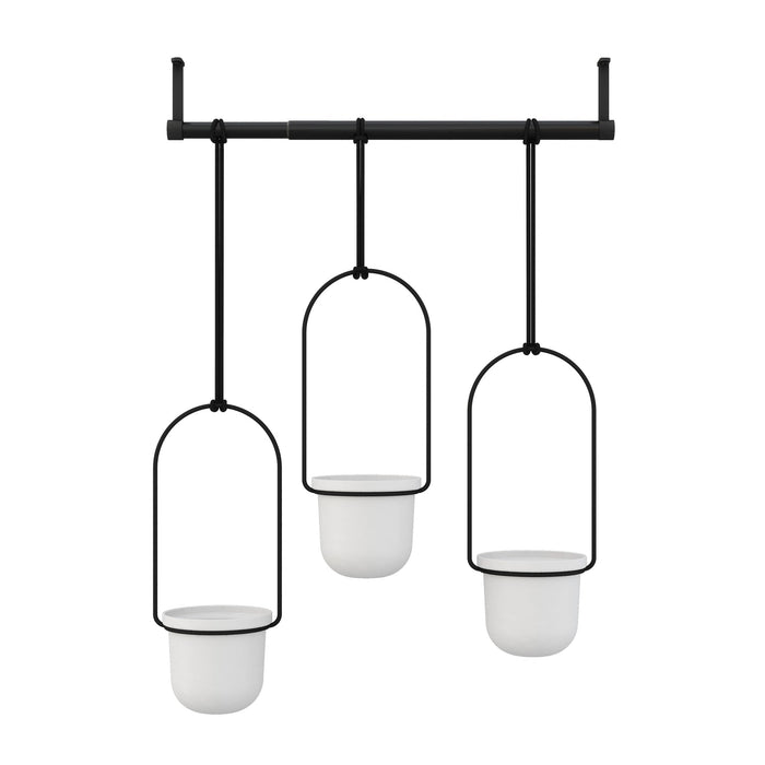 NSIMG-SHA256:4b65d58a0ace096ffd4692555a825a08d7028faf09dbbd7d2d4498bf7838f627 · Isalbi Umbra Triflora Hanging Planter White & Black