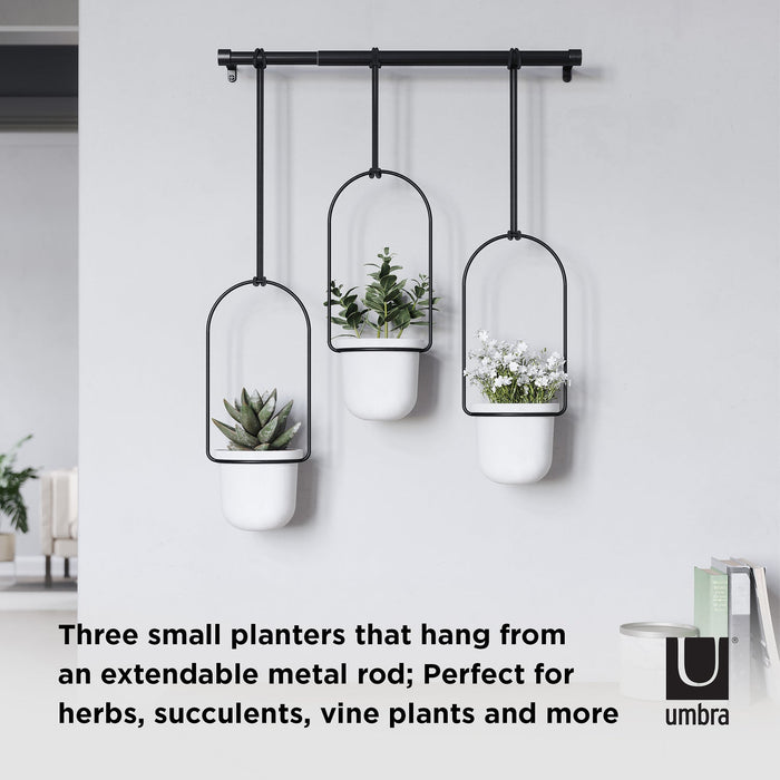 NSIMG-SHA256:32c5baf6ef54bdaf996e93497d458e7875f73ee4c1b2d90c1dd5e794ad2ca853 · Isalbi Umbra Triflora Hanging Planter White & Black