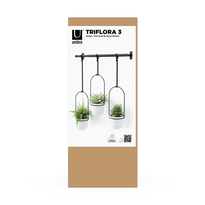 NSIMG-SHA256:83209d2fb38ceaf819a9e87de1e7c0cce986ed1200cf2ba323a7eca1dcc10910 · Isalbi Umbra Triflora Hanging Planter White & Black