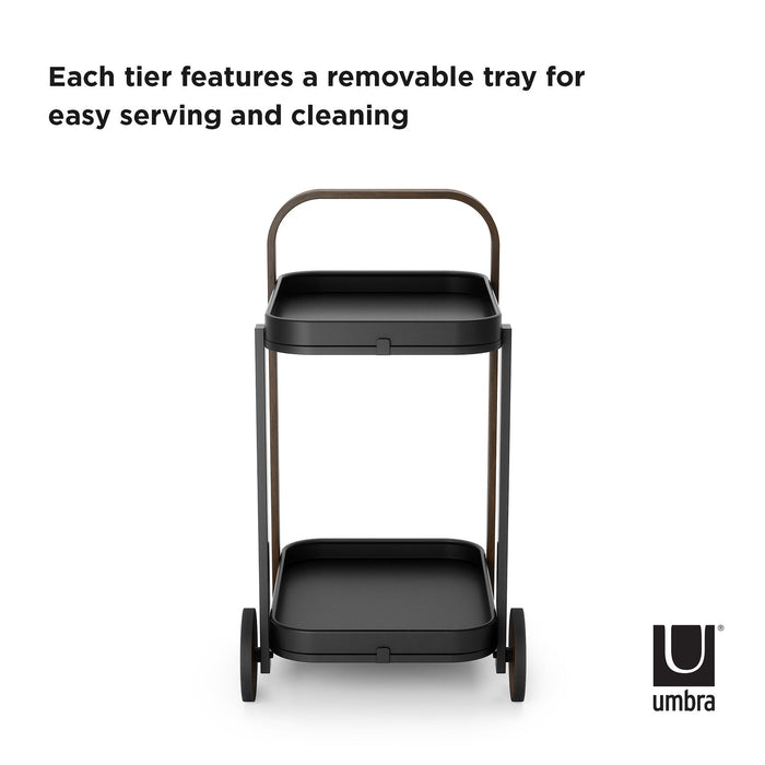 NSIMG-SHA256:686320b0de8a444664acebcb1164cf56a8527ae082459ddefbcaf8b142879027 · Isalbi Umbra Bellwood Bar Serving Cart Black & Walnut