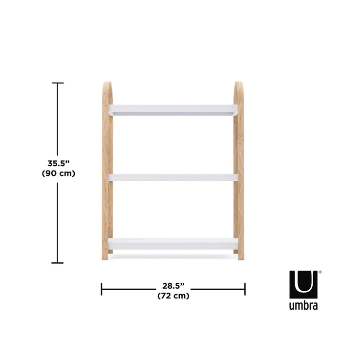NSIMG-SHA256:41ea0893d46b4b6aee5210ccac6432d038aa71fd8ba189374ebe25adce4e7f80 · Isalbi Umbra Bellwood Freestanding Shelf 3 Tier White & Natural