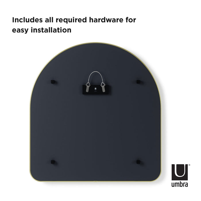 Isalbi Umbra Hubba Arched Mirror Brass