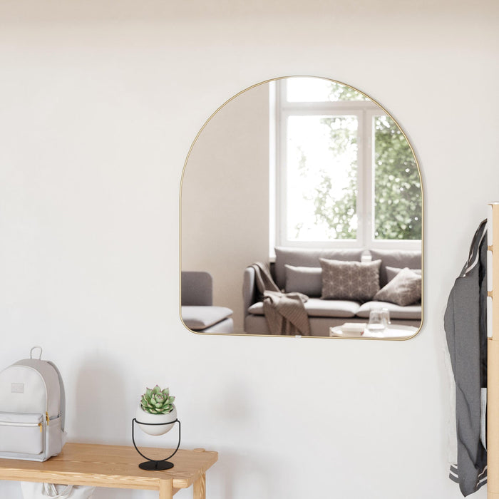 Isalbi Umbra Hubba Arched Mirror Brass