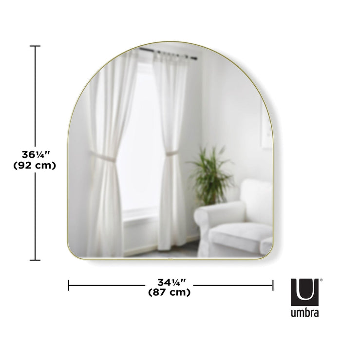 Isalbi Umbra Hubba Arched Mirror Brass