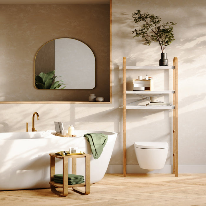 Isalbi Umbra Hubba Arched Mirror Brass