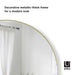 Isalbi Umbra Hubba Arched Mirror Brass