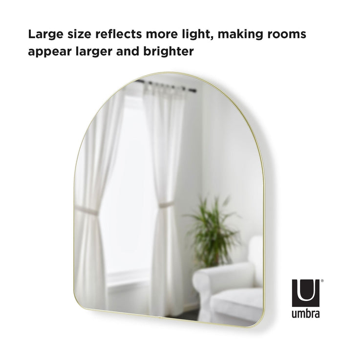 Isalbi Umbra Hubba Arched Mirror Brass