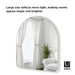 Isalbi Umbra Hubba Arched Mirror Brass