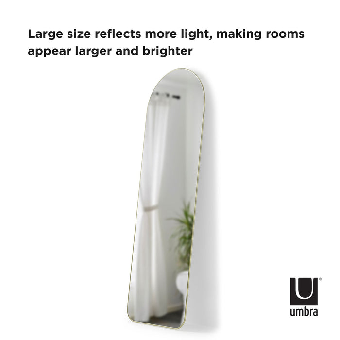 NSIMG-SHA256:3f79b0dd1a3ceeff3143fea15a19c4587f61ee5f8097fd7900fb32ed8366da61 · Isalbi Umbra Hubba Arched Leaning Mirror Brass