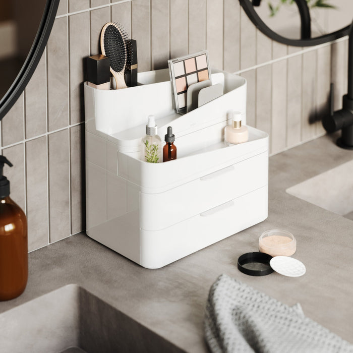 NSIMG-SHA256:e48f4ca73949c37f30fd45598fa12ba02f3e5a19272204259ddbb16bfcd3ae8a · Isalbi Umbra Glam Organiser Large White & Grey