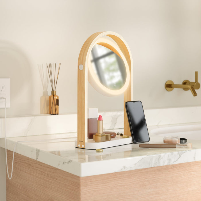 NSIMG-SHA256:bf140fbf05780460e8a58dda635eac37a84b7b7fcfe0d00b693e16b594d73b6a · Isalbi Umbra Bellwood LED Vanity Mirror White & Natural