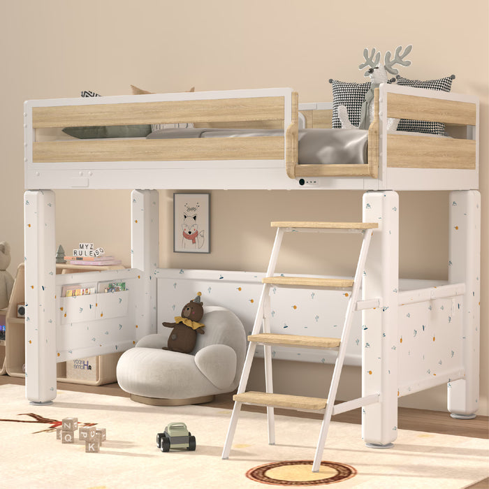 Flexispot Bunk Bed Adjustable Height Loft Bed - Modern Design & Versatile Functionality