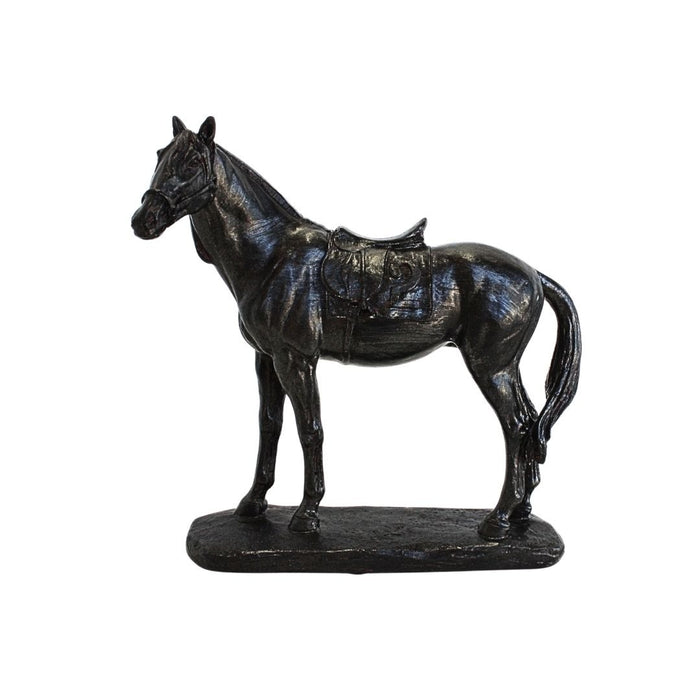 2 set Saddled Racehorse Figurine