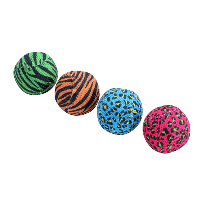 Paws & Claws CARA CAT BURLAP BALLS 4PK 4CM