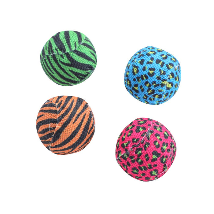 Paws & Claws CARA CAT BURLAP BALLS 4PK 4CM