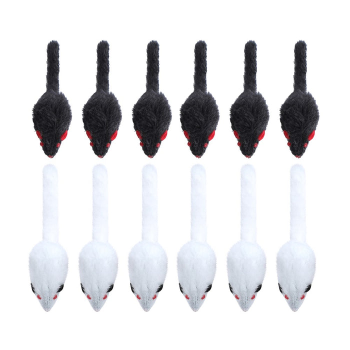 Paws & Claws PLUSH MICE 12PK CAT TOY