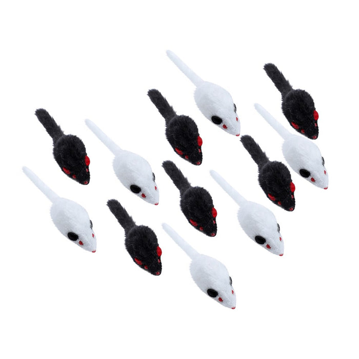 Paws & Claws PLUSH MICE 12PK CAT TOY