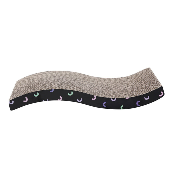 Paws & Claws WAVY CAT SCRATCHER 42X21X10CM CARDBOARD