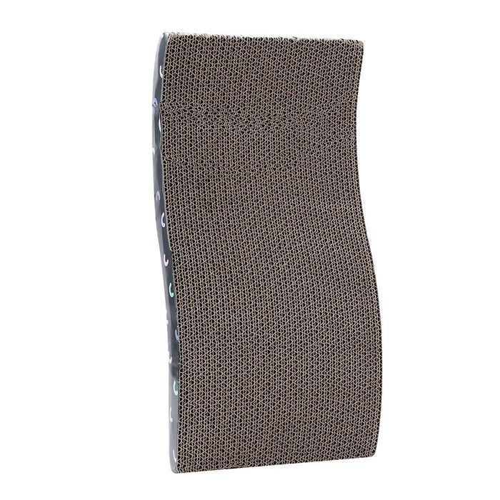 Paws & Claws WAVY CAT SCRATCHER 42X21X10CM CARDBOARD