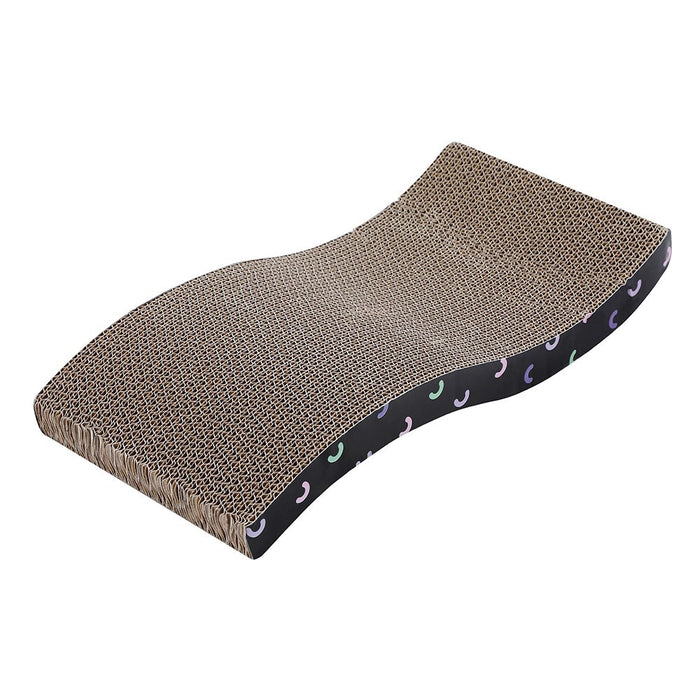 Paws & Claws WAVY CAT SCRATCHER 42X21X10CM CARDBOARD