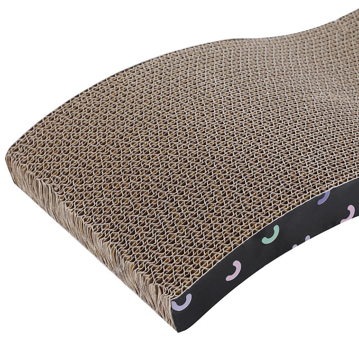 Paws & Claws WAVY CAT SCRATCHER 42X21X10CM CARDBOARD
