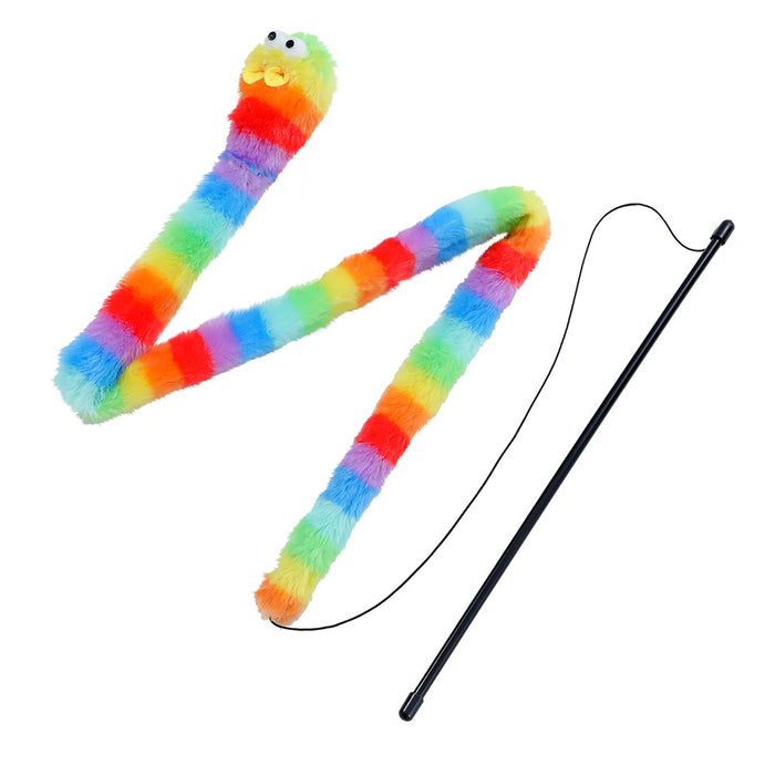 Paws & Claws CARA CAT RAINBOW CAT DANGLER WAND 1.5MT