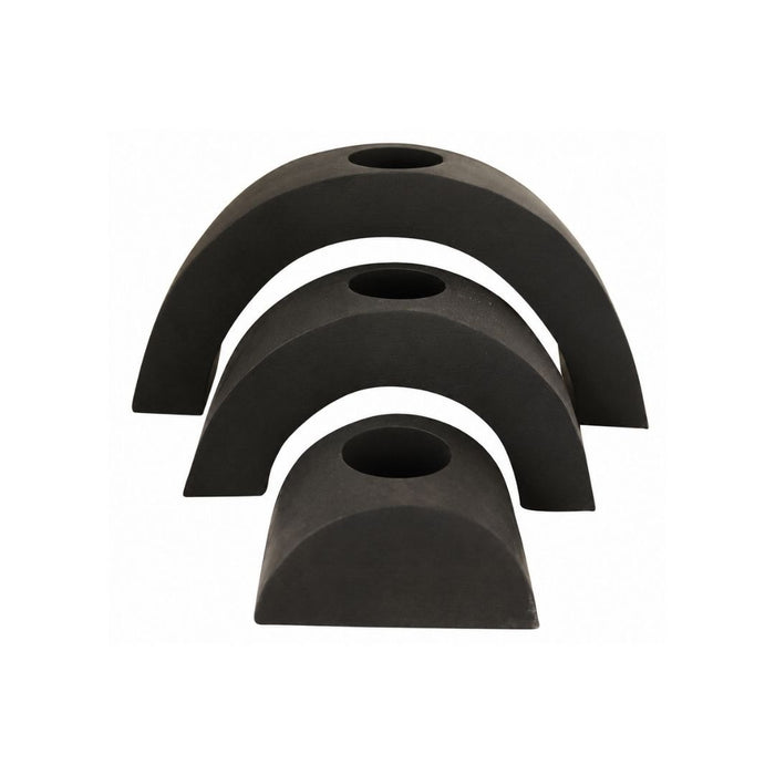 2 set Nested Arch Wooden T-Lite Holders (Set of 3)