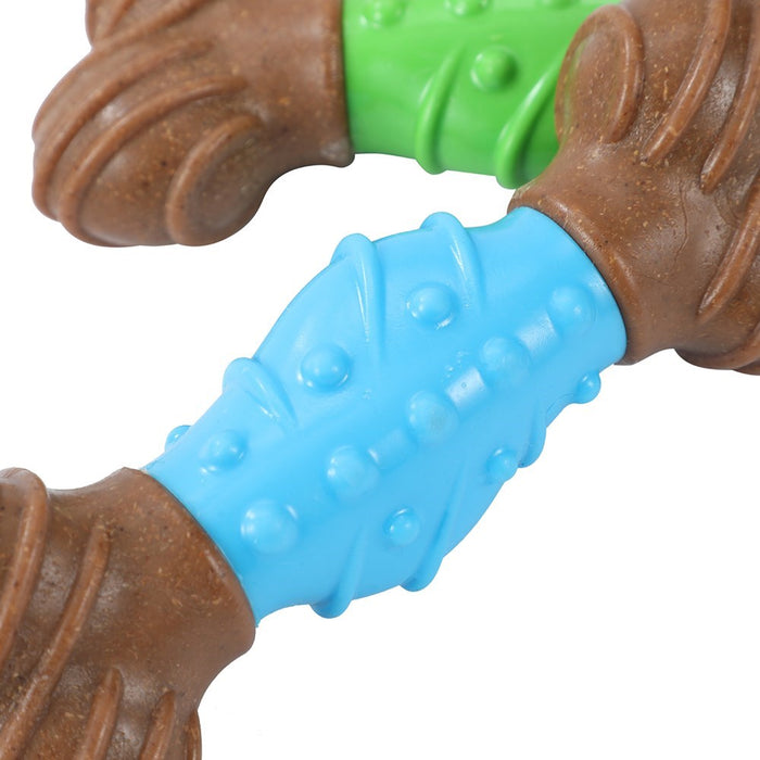 Paws & Claws BOOBONE TPR DENTAL BONE PEPPERMINT 15CM